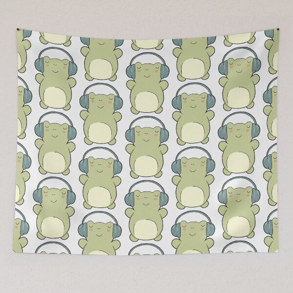 Item preview, Cute frog with headphones. Autism/ neurodiveristy/ audhd designed and sold by NeurodiverseTea.