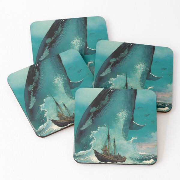 Item preview, Barco clásico de ataque de ballenas monstruosas designed and sold by TheDarkWardrobe.