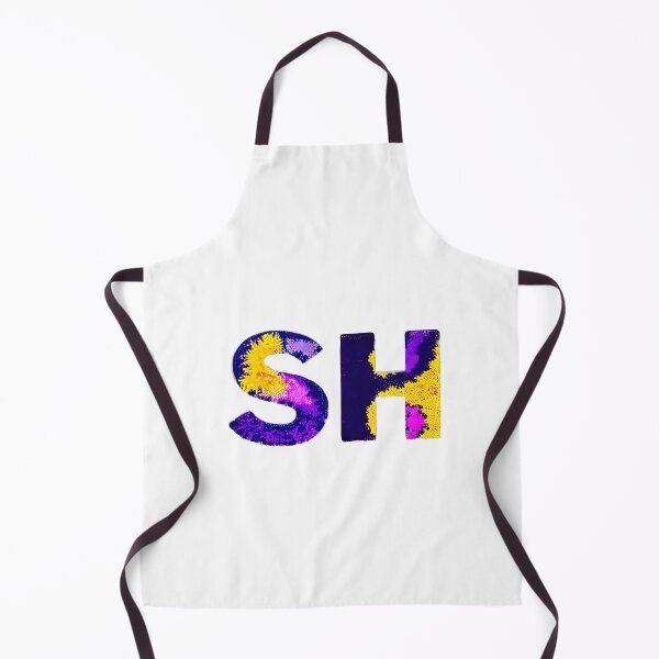 Item preview, letter SH, monogram. typography collage. ABC art. gift designed and sold by Minibubb.