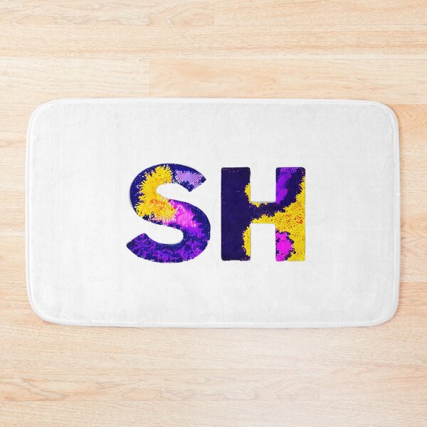 Item preview, letter SH, monogram. typography collage. ABC art. gift designed and sold by Minibubb.