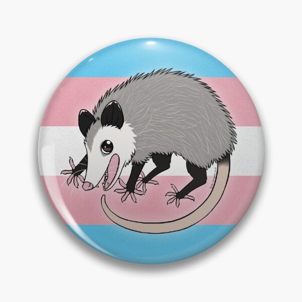 Item preview, Weird and Wonderful World - Pride Opossum (Transgender) designed and sold by Dexter McKinnery.