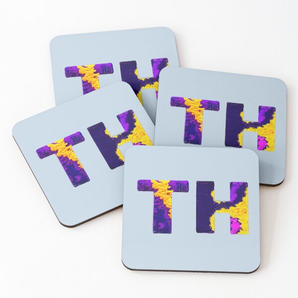 Item preview, letter TH, monogram. typography collage. ABC art. gift designed and sold by Minibubb.