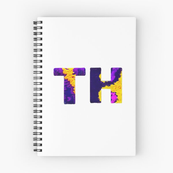 Item preview, letter TH, monogram. typography collage. ABC art. gift designed and sold by Minibubb.