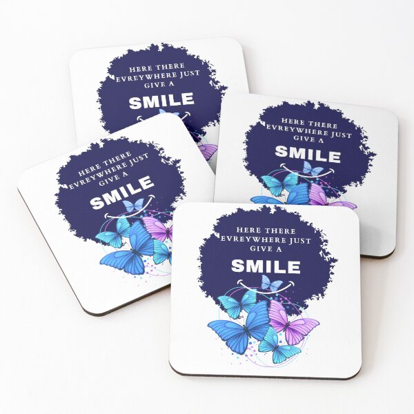 Item preview, here there everywhere just give a smile navy color designed and sold by lorand-designs.