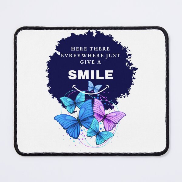 Item preview, here there everywhere just give a smile navy color designed and sold by lorand-designs.