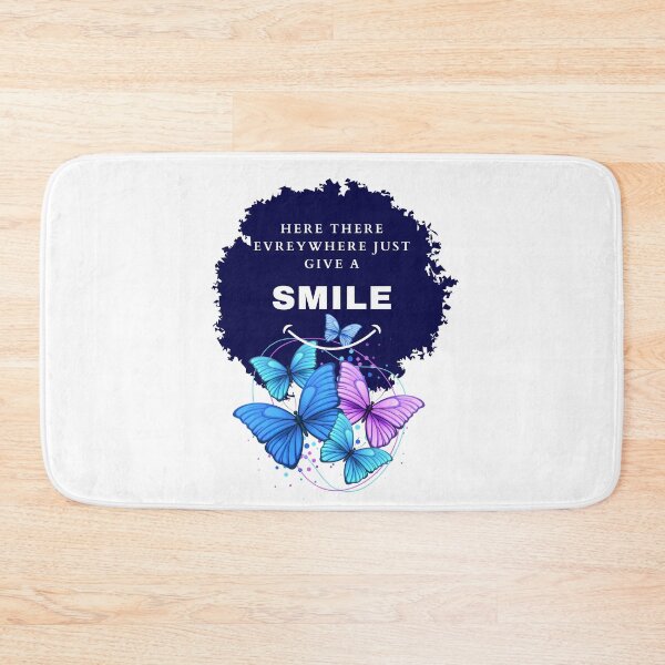 Item preview, here there everywhere just give a smile navy color designed and sold by lorand-designs.