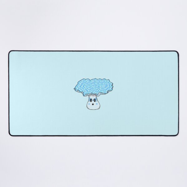 Item preview, Blue water mushroom with butterfly make-up designed and sold by blackygoldcat.