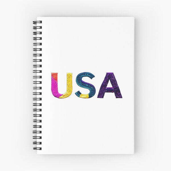 Item preview, letter USA, monogram. typography collage. ABC art. gift designed and sold by Minibubb.
