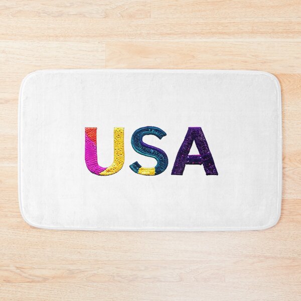 Item preview, letter USA, monogram. typography collage. ABC art. gift designed and sold by Minibubb.