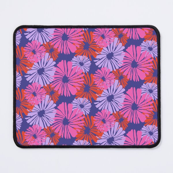 Funky Flowers Pattern Mouse Pad