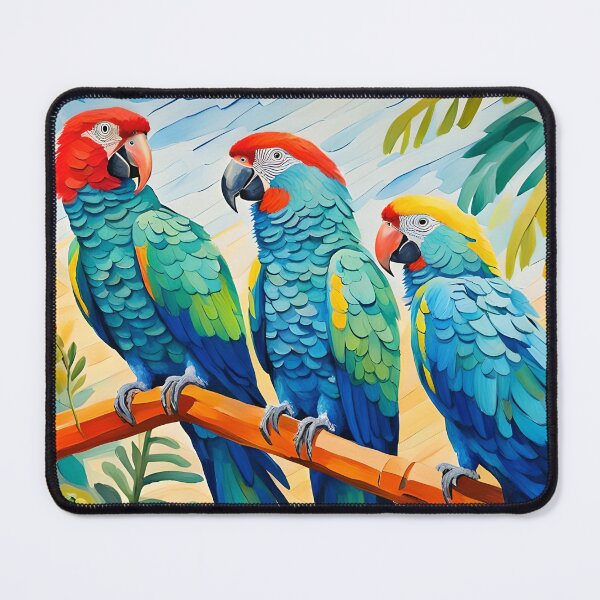 Item preview, Stunning colourful macaw macaws in the jungle parrots designed and sold by Coolparrotgirl.