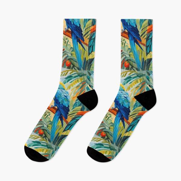 Item preview, Stunning colourful macaw macaws in the jungle parrots designed and sold by Coolparrotgirl.