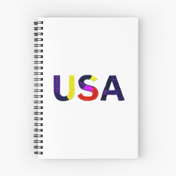 Item preview, letter USA, monogram. typography collage. ABC art. gift designed and sold by Minibubb.