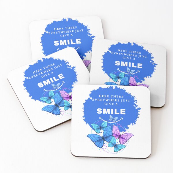 Item preview, here there everywhere just give a smile blue color designed and sold by lorand-designs.