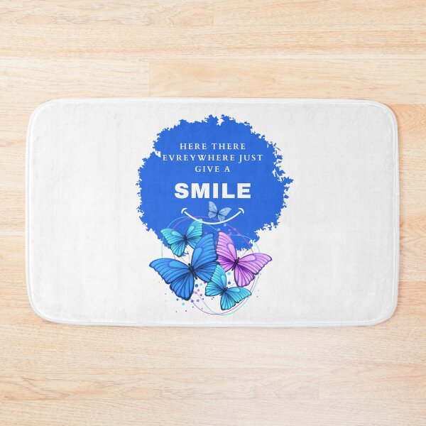 Item preview, here there everywhere just give a smile blue color designed and sold by lorand-designs.