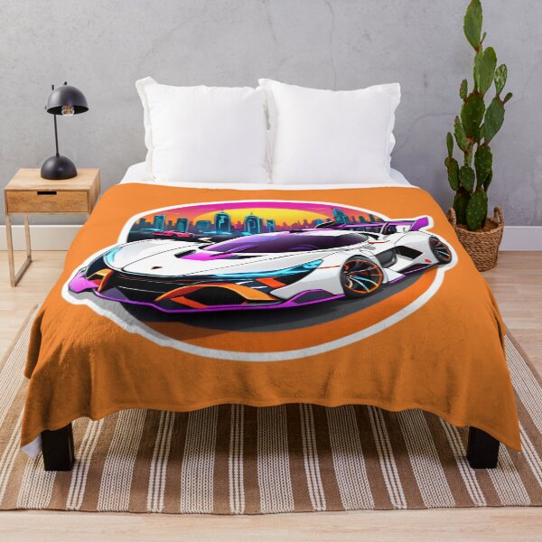 Item preview, Cyberpunk Racing Sports Car With City Skyline designed and sold by TheArtOfPat.