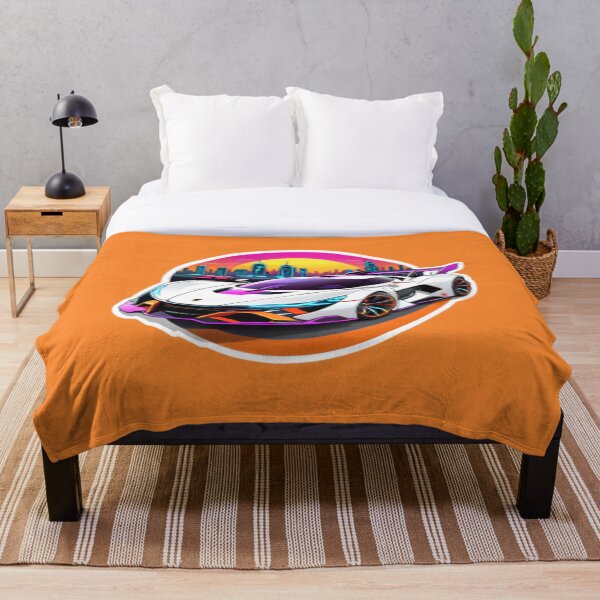 Item preview, Cyberpunk Racing Sports Car With City Skyline designed and sold by TheArtOfPat.
