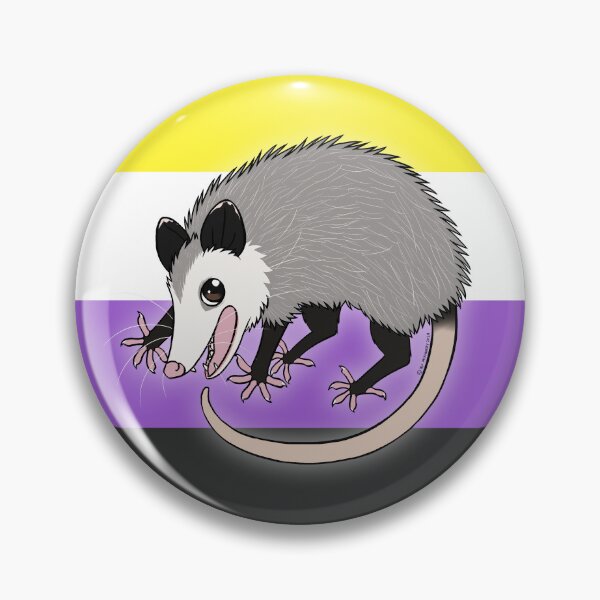Item preview, Weird and Wonderful World - Pride Opossum (Nonbinary) designed and sold by Dexter McKinnery.