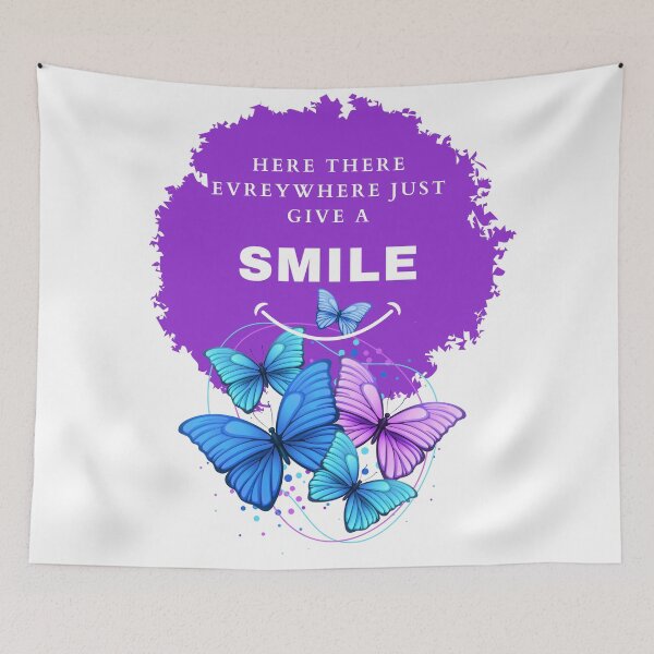 Item preview, there everywhere just give a smile purple color designed and sold by lorand-designs.