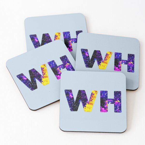 Item preview, letter WH, monogram. typography collage. ABC art. gift designed and sold by Minibubb.