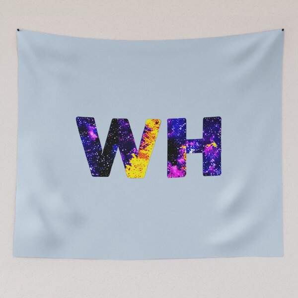 Item preview, letter WH, monogram. typography collage. ABC art. gift designed and sold by Minibubb.