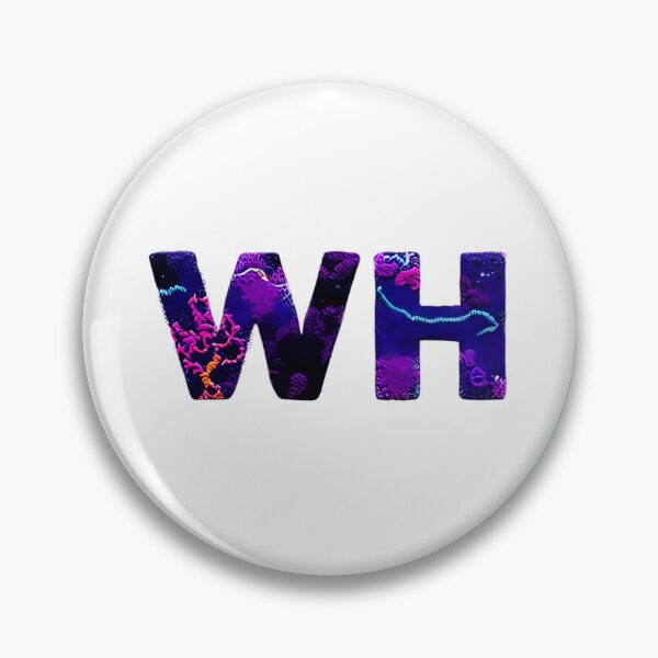 Item preview, letter WH, monogram. typography collage. ABC art. gift designed and sold by Minibubb.