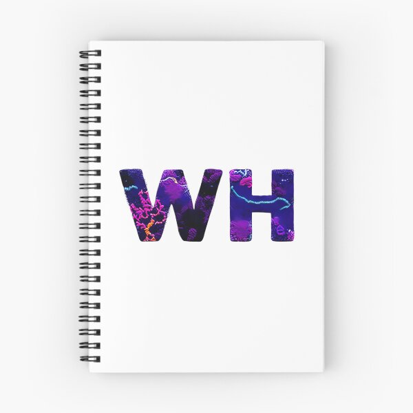 Item preview, letter WH, monogram. typography collage. ABC art. gift designed and sold by Minibubb.