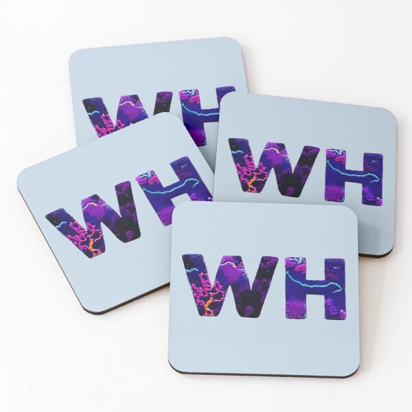 Item preview, letter WH, monogram. typography collage. ABC art. gift designed and sold by Minibubb.