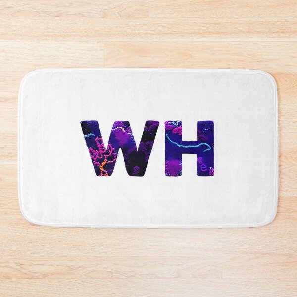 Item preview, letter WH, monogram. typography collage. ABC art. gift designed and sold by Minibubb.