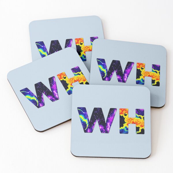 Item preview, letter WH, monogram. typography collage. ABC art. gift designed and sold by Minibubb.