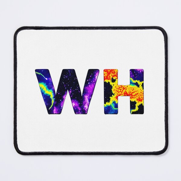 Item preview, letter WH, monogram. typography collage. ABC art. gift designed and sold by Minibubb.