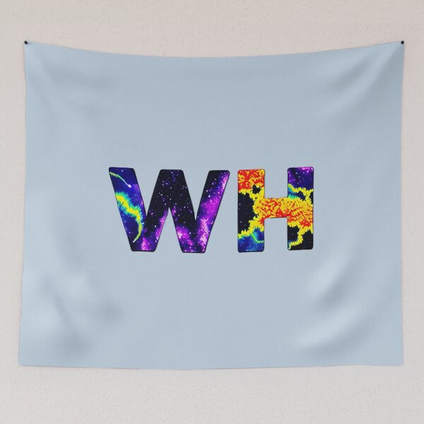Item preview, letter WH, monogram. typography collage. ABC art. gift designed and sold by Minibubb.
