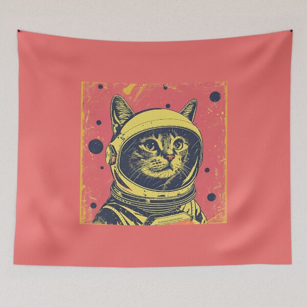 Item preview, Cat and Space, Cute Cat Astronaut, Kitty Astronaut, Space designed and sold by CreativeArts-S.