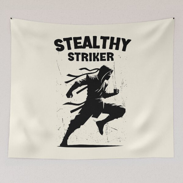 Item preview, Stealthy Striker: The Silent Shadow (Ninja Design) designed and sold by SesameTees.
