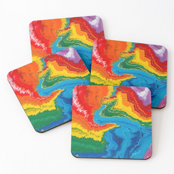 Item preview, Rainbow coloured abstract art designed and sold by Fantacaroo Designs.