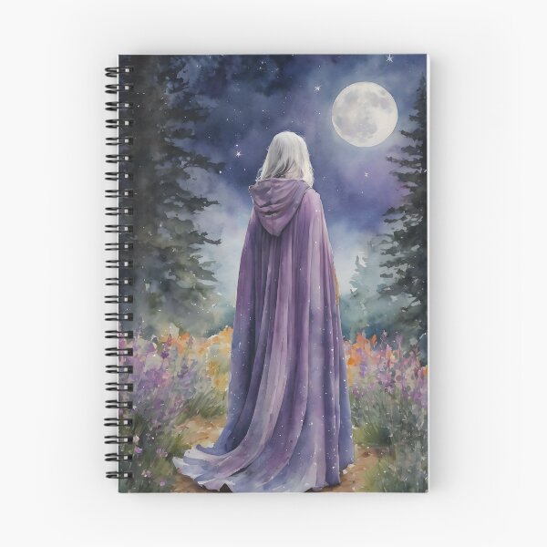 Item preview, La Mujer Sabia y la Luna de Lyra la Bruja Lavanda designed and sold by Lyra The Lavender Witch.