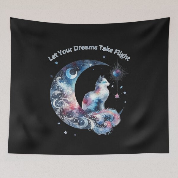 Item preview, Let Your Dreams Take Flight Celestial Cat designed and sold by AlienOccupation.