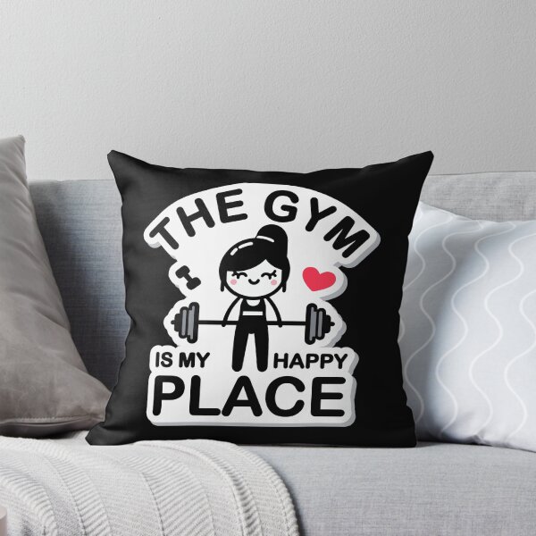 Item preview, The Gym Is My Happy Place designed and sold by BluRockDesigns.