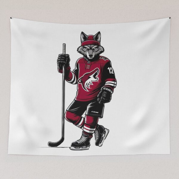 Item preview, Coyote Wearing an Arizona Coyotes Hockey Jersey designed and sold by darprince.