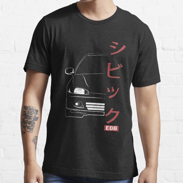 Honda Civic EG6 Vector Weiß Essential T-Shirt