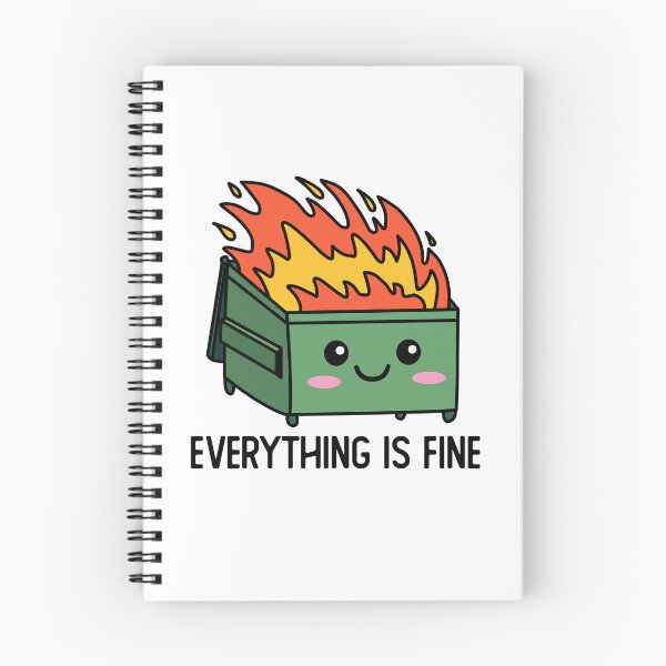 Item preview, Everything Is Fine Dumpster Fire  designed and sold by DetourShirts.