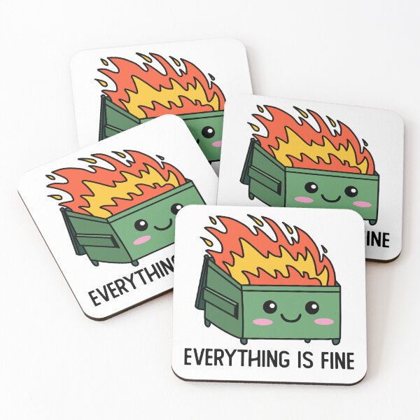 Item preview, Everything Is Fine Dumpster Fire  designed and sold by DetourShirts.