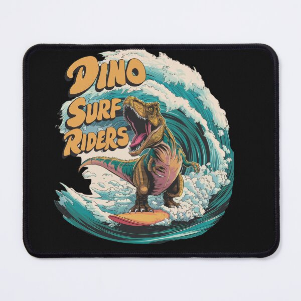 Item preview, Funny Dinosaur Riding A Surfboard On A Big Wave designed and sold by AlienOccupation.