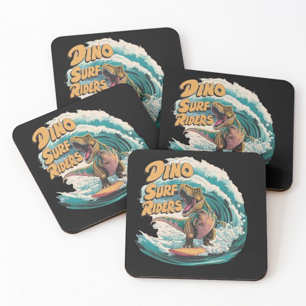 Item preview, Funny Dinosaur Riding A Surfboard On A Big Wave designed and sold by AlienOccupation.