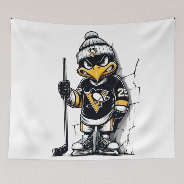 Item preview, Penguin Wearing a Pittsburgh Penguins Hockey Jersey designed and sold by darprince.