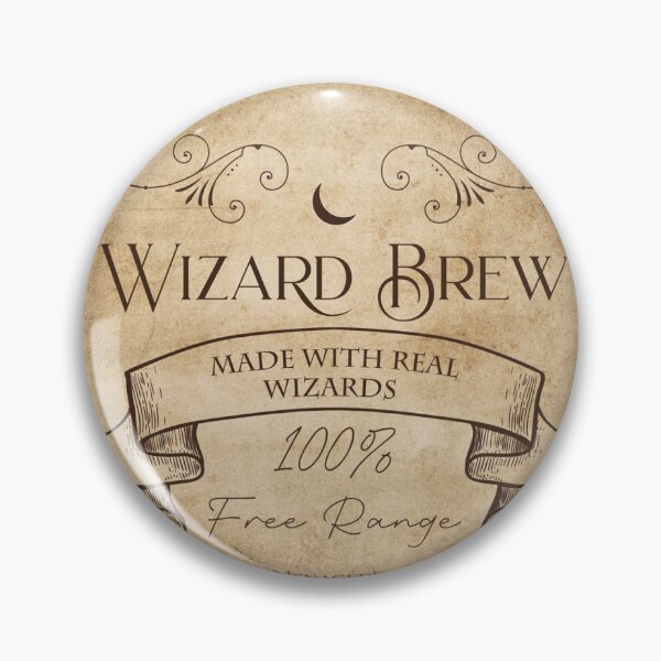 Item preview, Wizard Brew Antique Vintage Potion Bottle Label designed and sold by Menagerie of Magick.