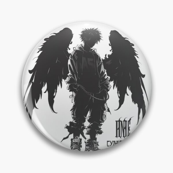 Item preview, Streetwear Anime Boy Silhouette: Cyber Angel Volume 1, My Shadow is the only one following me! designed and sold by OtherVisions.