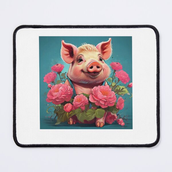 Item preview, Pig With Flowers  designed and sold by Angelle55.