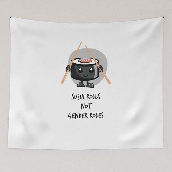 Artikelvorschau, Sushi Rollen nicht Gender Rollen entworfen und verkauft von TeeTimeGuys.