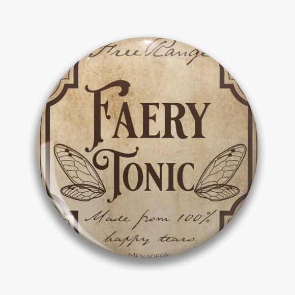 Item preview, Faery Tonic Antique Vintage Potion Bottle Label designed and sold by Menagerie of Magick.
